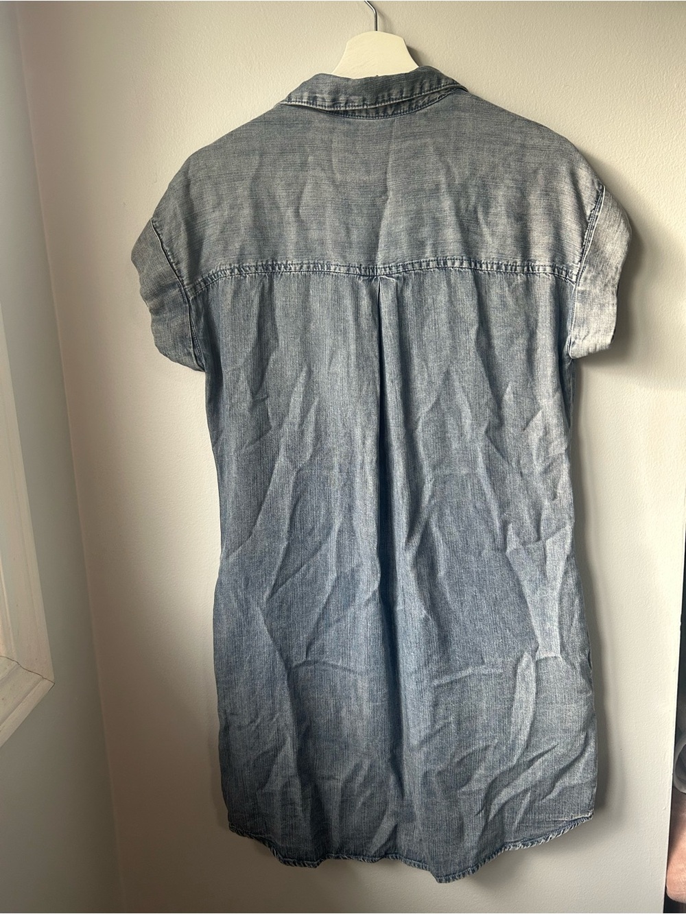 Velvet Heart Faded Chambray Shirt Dress - Light Blue - Picture 5 of 10